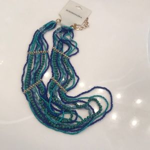 NWT BCBG bearded layered necklace